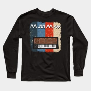 Modular Synthesizer Synth ADSR Analog Drum Machine Long Sleeve T-Shirt